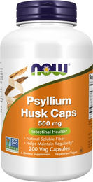 Now Foods Psyllium Husk Flohsamenschalen Kapseln vegan 200 Stück – Bild 1 von 3