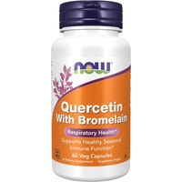 Produktbild von NOW Foods Quercetin + Bromelain Kapseln 60 Stück