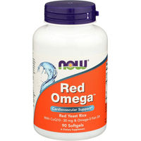 Produktbild von Now Foods Red Omega CoQ10 Weichkapseln