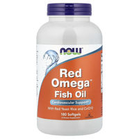 Produktbild von NOW Foods Red Omega Rotschimmelreis mit CoQ10 Kapseln