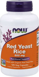 NOW Foods Red Yeast Rice Kapseln 600 mg pflanzlicher Ursprung – Bild 1 von 1