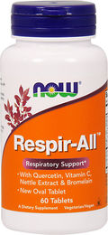 NOW Foods Respir-All Brennnessel Tabletten 60 Stück – Bild 1 von 2