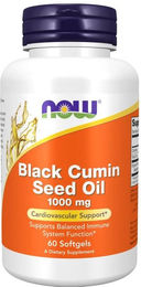 NOW FOODS Schwarzkümmelöl Bio Kapseln 60 Stück – Bild 1 von 1