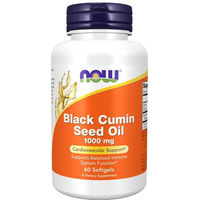 Produktbild von NOW FOODS Schwarzkümmelöl Bio Kapseln 60 Stück