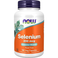 Produktbild von Now Foods Selen 200 mcg Kapseln Vegan 180 Stück