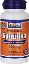 Now Foods Spirulina 500 mg vegetarische Kapseln 100 Stück – Bild 1 von 1