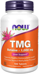 Now Foods TMG Betain 1000 mg Tabletten 100 Stück – Bild 1 von 1