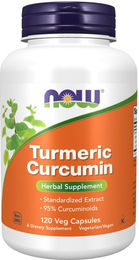 Now Foods Turmeric Curcumin Extrakt standardisiert vegane Kapseln 120 Stück – Bild 1 von 2