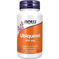 Produktbild von Now Foods Ubiquinol 100 mg Kapseln 60 Stück