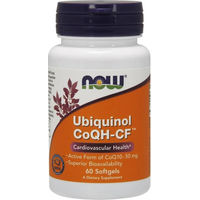 Produktbild von NOW Foods Ubiquinol 50 mg Kapseln 60 Stück vegan glutenfrei zuckerfrei