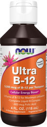 NOW Foods Ultra B-12 Liquid Vitamin B12 Tropfen – Bild 1 von 2