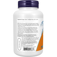 Produktbild von Now Foods Ultra Omega 3-D Kapseln mit 900 mg Omega 3 und 120 Kapseln