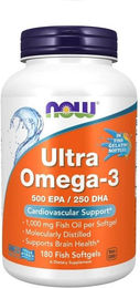 NOW FOODS Ultra Omega-3 Fischöl in Weichkapseln 180 Stück – Bild 1 von 1
