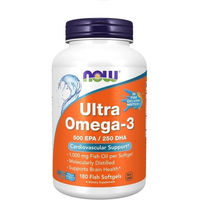 Produktbild von NOW FOODS Ultra Omega-3 Fischöl in Weichkapseln 180 Stück