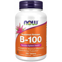 Produktbild von NOW Foods Vitamin B-100 B-Komplex Sustained Release Tabletten für Erwachsene 100 Stück