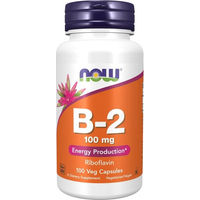 Produktbild von Now Foods Vitamin B2 Kapseln vegetarisch