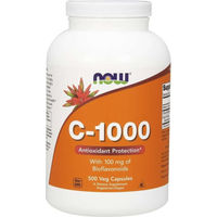 Produktbild von NOW Foods Vitamin C-1000 mit 100 mg Bioflavonoiden und Ascorbinsäure, 500 Kapseln für Sportler