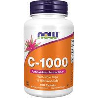 Produktbild von Now Foods Vitamin C 1000 mit Hagebutte und Acerola Tabletten 100 Stück