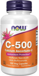 Now Foods Vitamin C 500 Kapseln mit gepuffertem Calciumascorbat vegetarisch – Bild 1 von 1