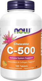Now Foods Vitamin C 500 mg Ascorbinsäure Tabletten – Bild 1 von 2