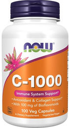 Now Foods Vitamin C Ascorbinsäure 1000 mg Kapseln vegan vegetarisch 100 Stück – Bild 1 von 2