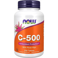 Produktbild von NOW FOODS Vitamin C mit Ascorbinsäure und Hagebutte 500 mg vegetarische Tabletten