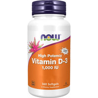 Produktbild von Now Foods Vitamin D3 1000 IE Kapseln 360 Stück