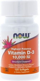 Now Foods Vitamin D3 10000 IE Weichkapseln für Senioren 120 Stück – Bild 1 von 1