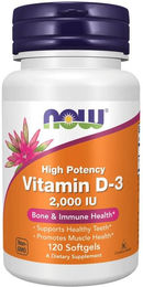 Now Foods Vitamin D3 2000 IE Kapseln 120 Stück – Bild 1 von 2