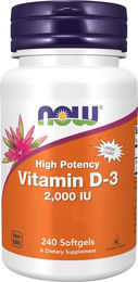 Now Foods Vitamin D3 Cholecalciferol 2000 IE Kapseln 240 Stück – Bild 1 von 1