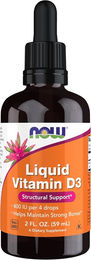 NOW FOODS Vitamin D3 Tropfen 400 IU 59 ml – Bild 1 von 2