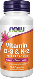 Now Foods Vitamin D3 und K2 Kapseln 2000 IE 120 Kapseln – Bild 1 von 1
