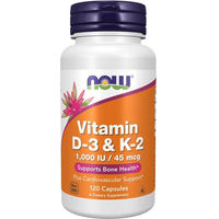 Produktbild von Now Foods Vitamin D3 und K2 Kapseln 2000 IE 120 Kapseln