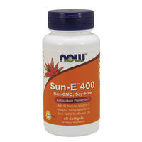Produktbild von NOW Foods Vitamin E 400 IU Antioxidantien Weichkapseln 60 Stück