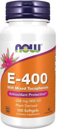 Now Foods Vitamin E-400 mit gemischten Tocopherolen Weichkapseln 100 Stück – Bild 1 von 2