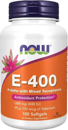 Now Foods Vitamin E 400 mit Selen Weichkapseln 100 Stück – Bild 1 von 2