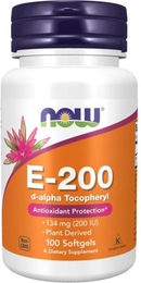 Now Foods Vitamin E D-Alpha-Tocopheryl Kapseln 100 Stück – Bild 1 von 1