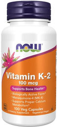 Now Foods Vitamin K2 MK-4 Kapseln vegetarisch 100 Stück – Bild 1 von 2