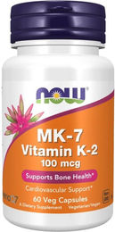 Now Foods Vitamin K2 MK-7 Kapseln vegetarisch 100 mcg 60 Stück – Bild 1 von 2