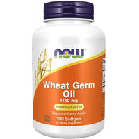 Produktbild von Now Foods Weizenkeimöl mit Vitamin E in Kapseln, 100 Stück