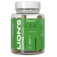 Produktbild von nowmax Lion's Mane Hericium erinaceus Extrakt 10:1 500 mg Kapseln 60 Stück ohne Zusatzstoffe