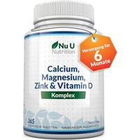 Produktbild von Nu U Nutrition Calcium Magnesium Zink & Vitamin D3 Mineralstoff-Komplex vegetarische Tabletten
