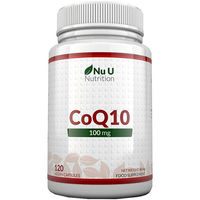 Produktbild von Nu U Nutrition CoQ10 Ubiquinon Kapseln Vegan Laktosefrei 120 Stück