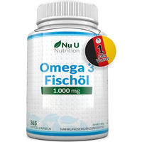 Produktbild von Nu U Nutrition Omega 3 Fischöl Kapseln glutenfrei