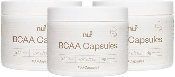 nu3 BCAA Kapseln vegan ohne Zusatzstoffe – Bild 1 von 1