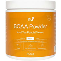 Produktbild von nu3 BCAA Pulver Iced Tea Peach 390 g