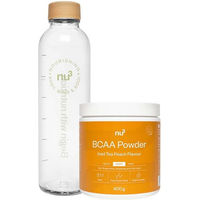 Produktbild von nu3 BCAA Pulver und nu3 Trinkflasche Set