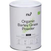 Produktbild von nu3 Bio Gerstengras Pulver ohne Zusatzstoffe 270 g
