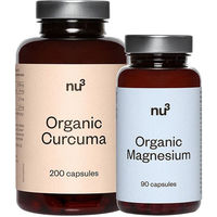 Produktbild von nu3 Bio Magnesium und Bio Kurkuma Kapseln Set für Sportler