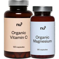 Produktbild von nu3 Bio Magnesium und Bio Vitamin C Kapseln Bio laktosefrei glutenfrei für Sportler